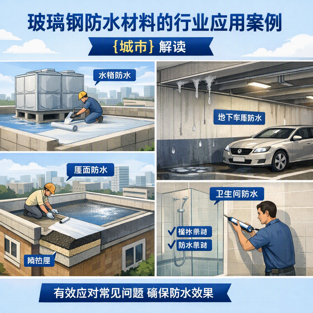 玻璃钢防水材料的行业应用案例,延安解读